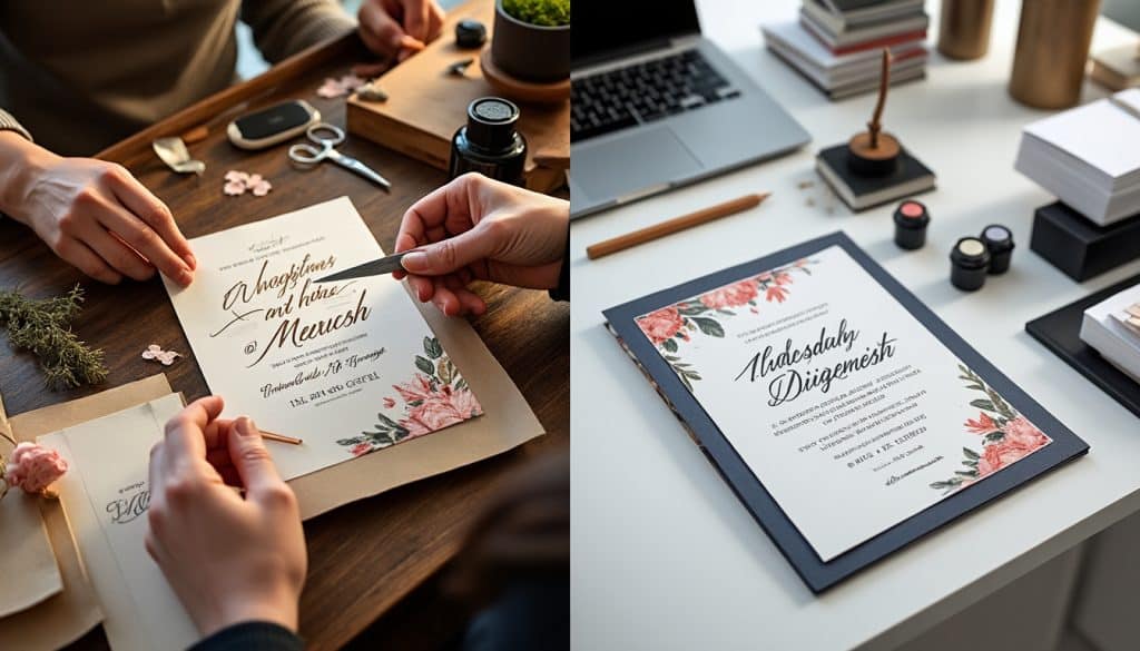 Faire-part fait maison ou imprimé en ligne : le comparatif