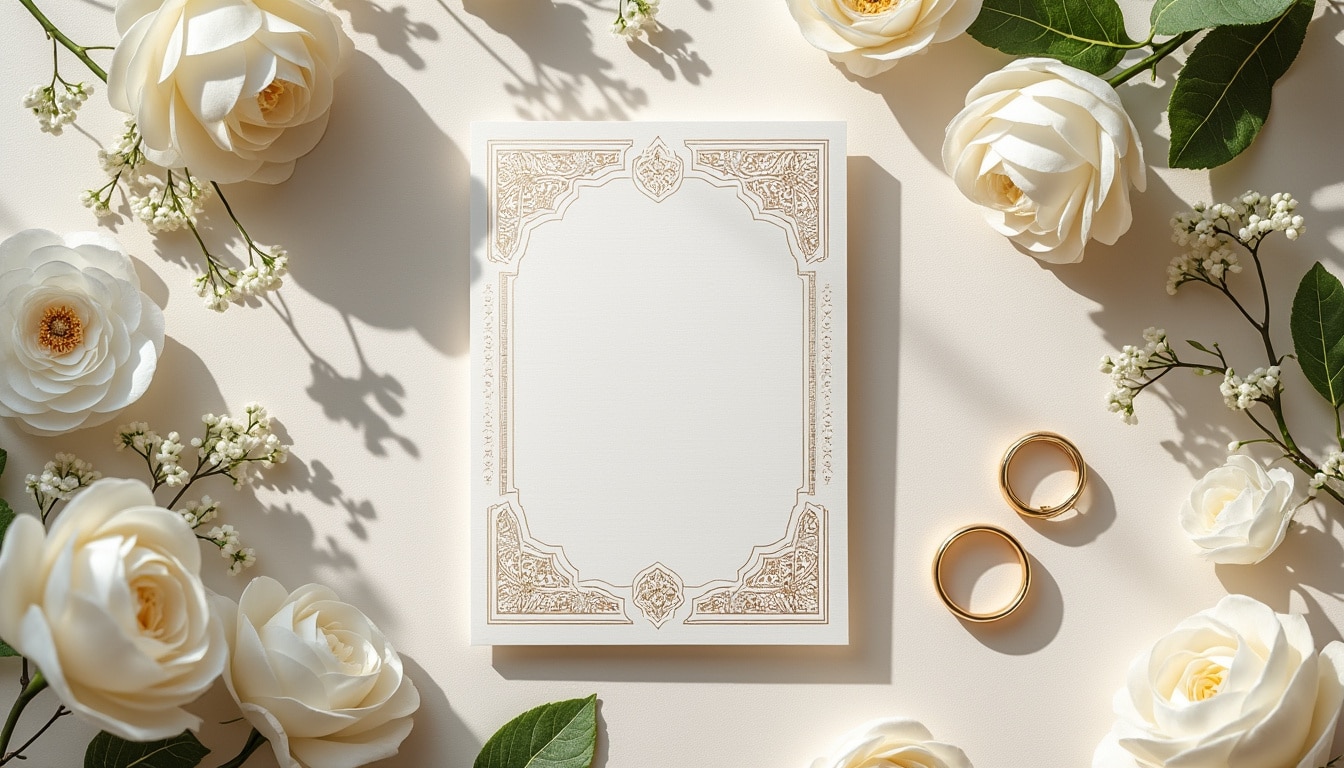 Texte de faire-part de mariage musulman : formules et usages